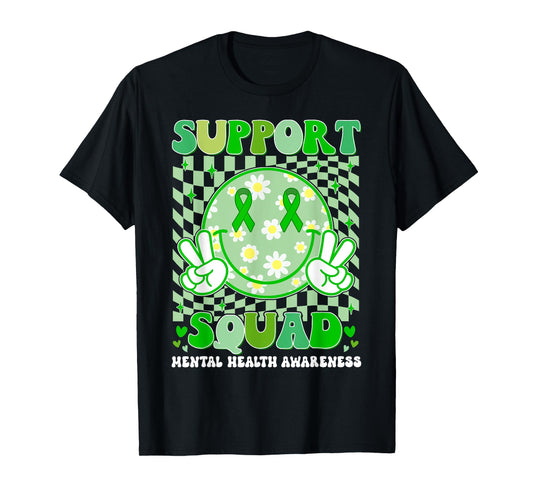 Support Squad Mental Health Awareness Men Women Kids T-Shirt