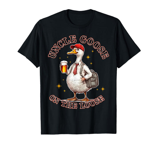 Uncle Goose On The Loose Silly Goose Dad Pregnancy Matching T-Shirt