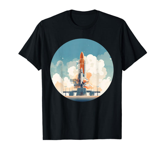 Cool launch Platform for Rockets and Spaceships T-Shirt
