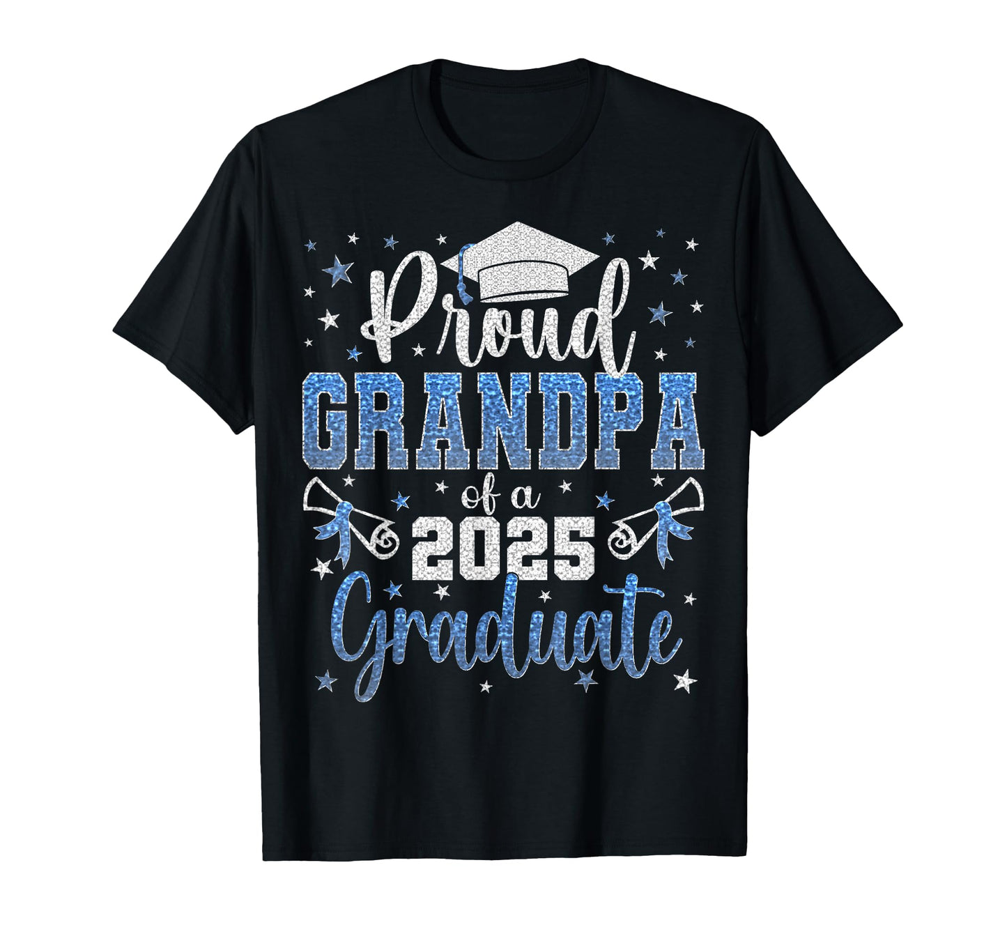 Super Proud Grandpa of 2025 Graduate Graduation Family T-Shirt