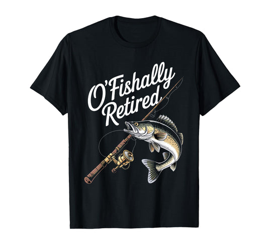 Ofishally Retired Fishing Retirement Finshing For Men Dad T-Shirt