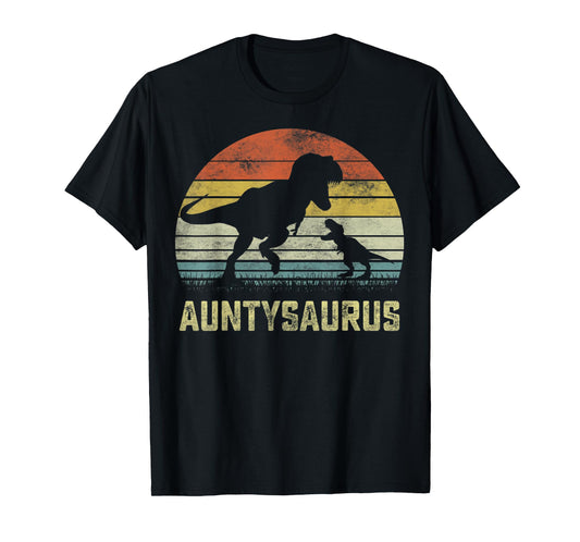 Auntysaurus T Rex Dinosaur Aunty Saurus Family Matching T-Shirt