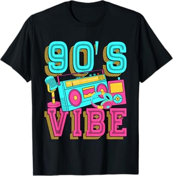 90s Vibe Vintage 1990s Music 90s Costume Party Men Women T-Shirt