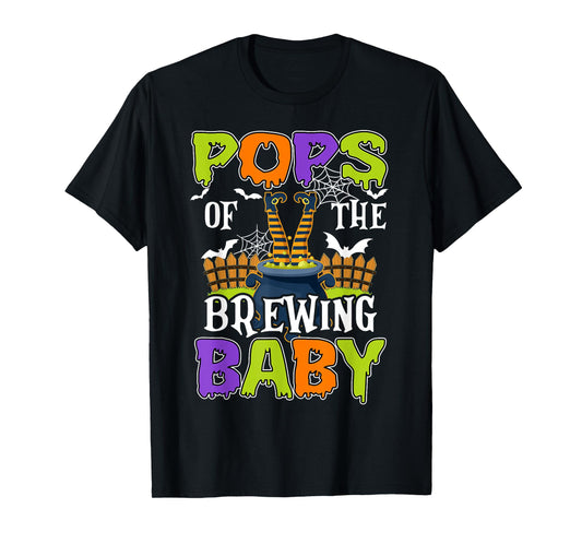 Pops Of The Brewing Baby Halloween Witch Baby Funny T-Shirt