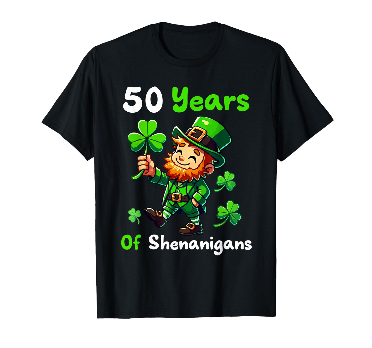 50 Years Of Shenanigans 50th Birthday St. Patrick's Day Boy T-Shirt