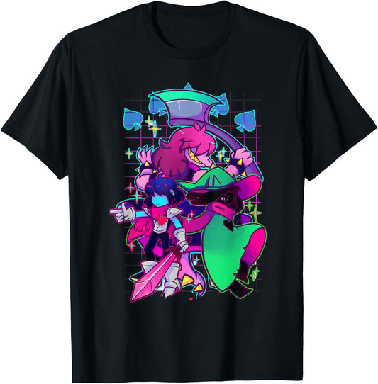 Vintage Design Playing Video Games Fictional Characters Arts T-Shirt