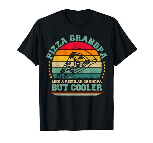 Pizza Lover Funny Vintage Pizza Grandpa Father's Day T-Shirt