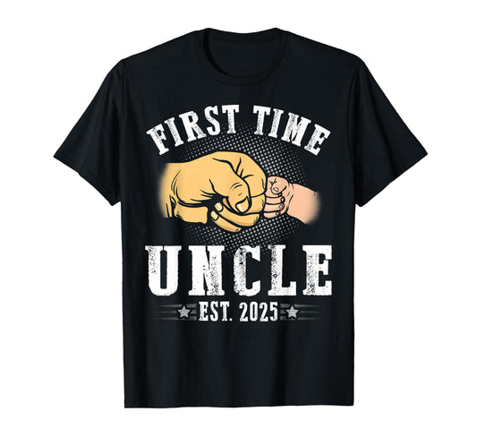 First time Uncle Est 2025 Father's Day Soon To Be Uncle T-Shirt