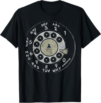 Retro Dial Plate Rotary Dial Phone Vintage Telephone Gifts T-Shirt