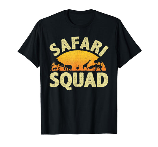 Cool Safari Squad For Men Women Zoo Animal African Jungle T-Shirt