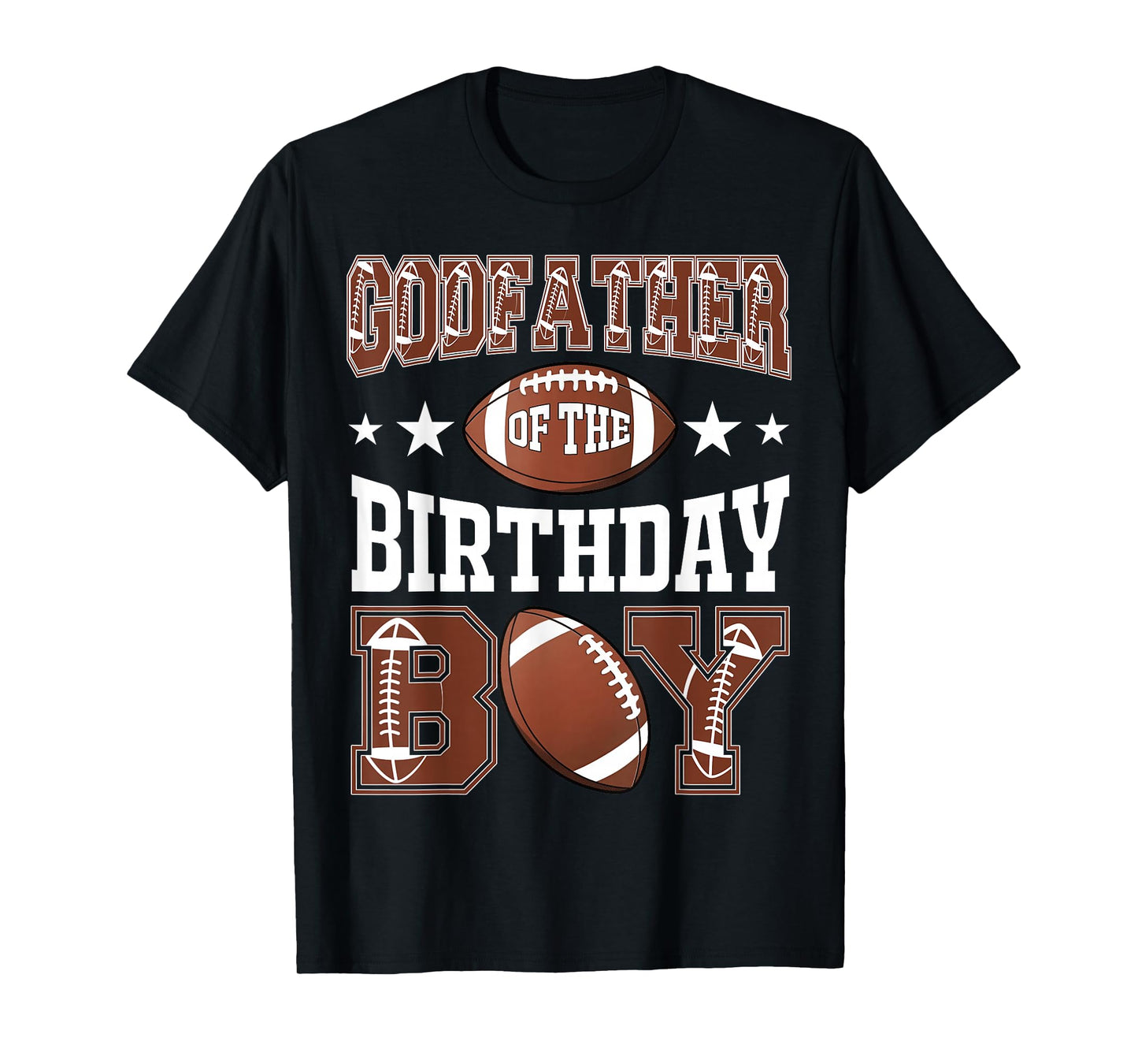 GodFather Of The Birthday Boy Football Game Day T-Shirt