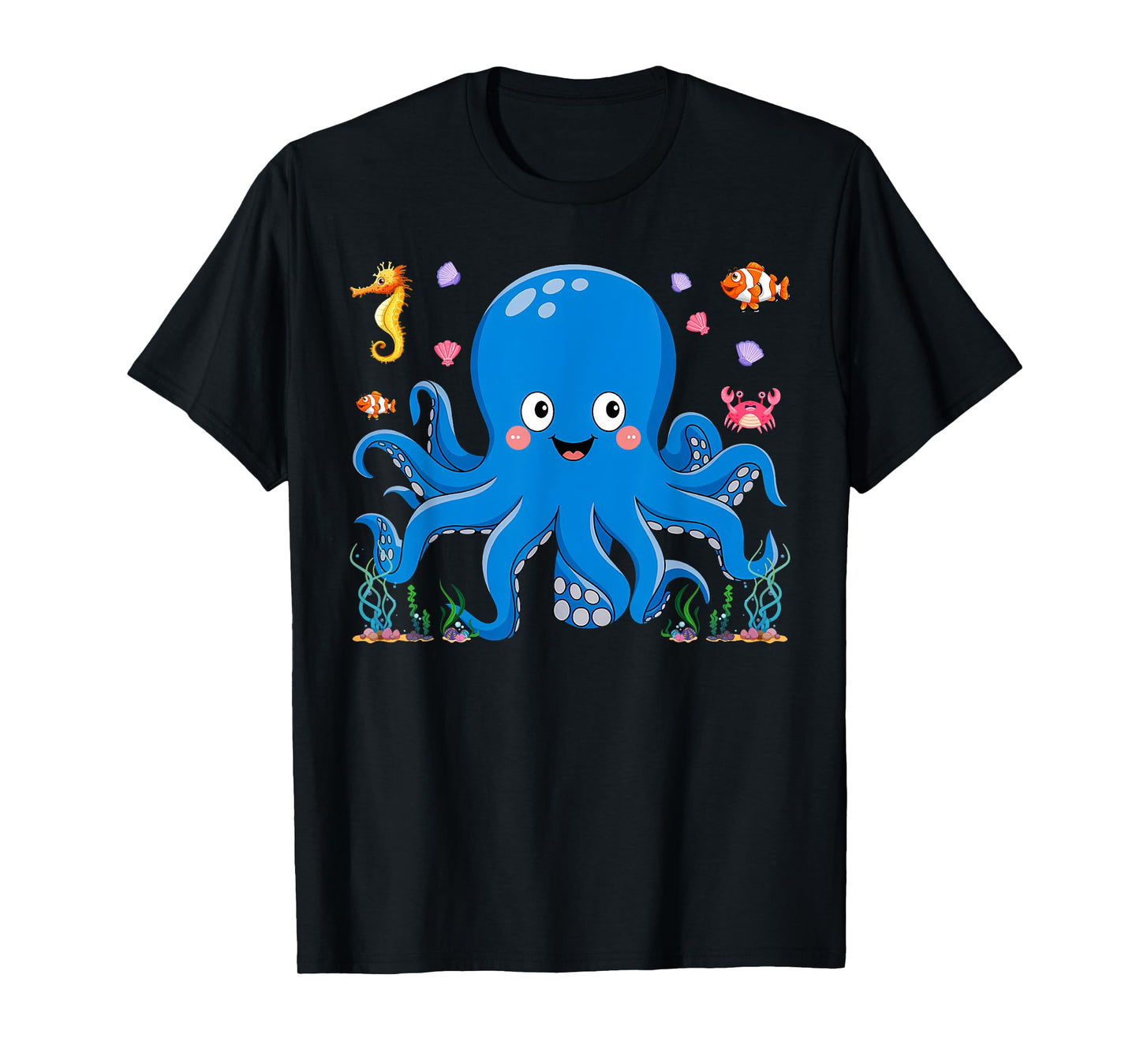 Cute Girls and Boys Octopus T-Shirt