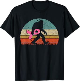 breast cancer survivor Vintage Bigfoot women womens T-Shirt