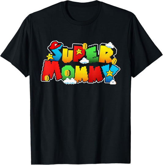 Gamer Super Mommy Family Matching Game Super Mommy Superhero T-Shirt