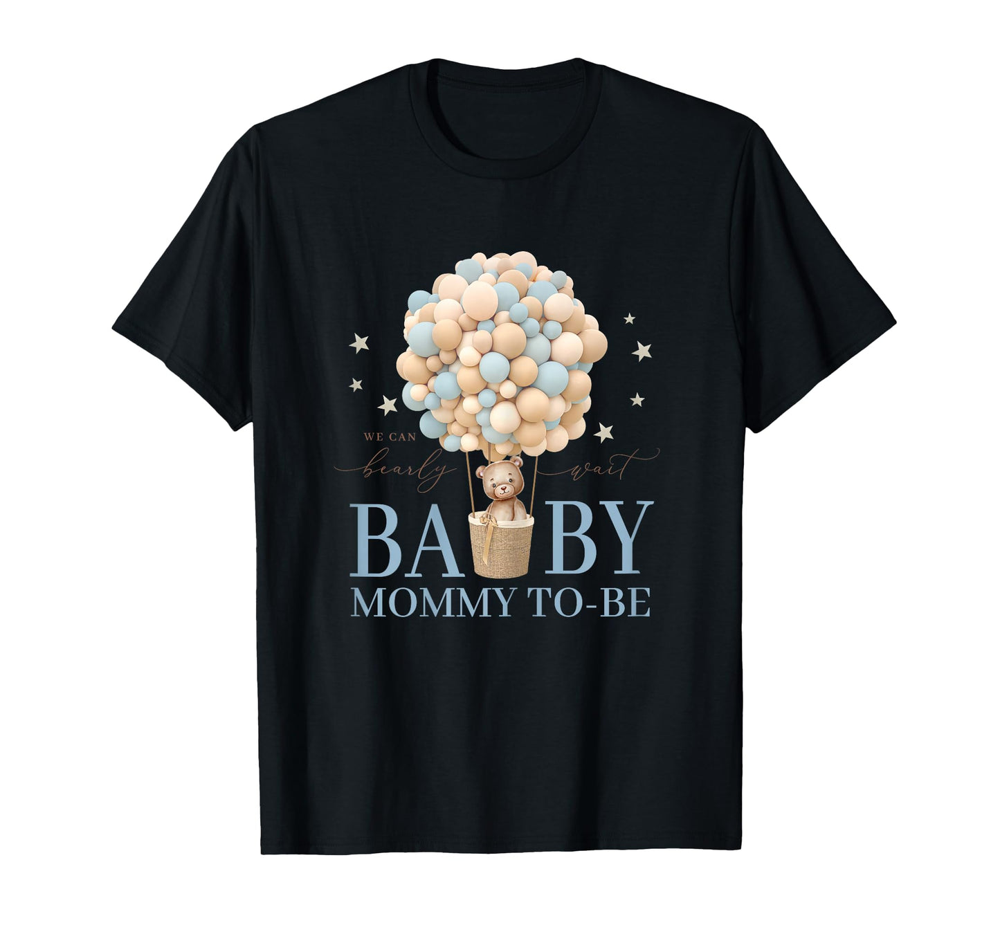 Mommy We Can Bearly Wait Baby Shower Bear Family Matching T-Shirt
