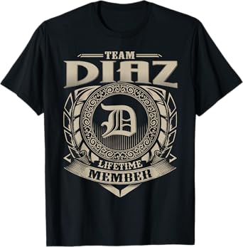 Team DIAZ Lifetime Member Vintage DIAZ Family T-Shirt