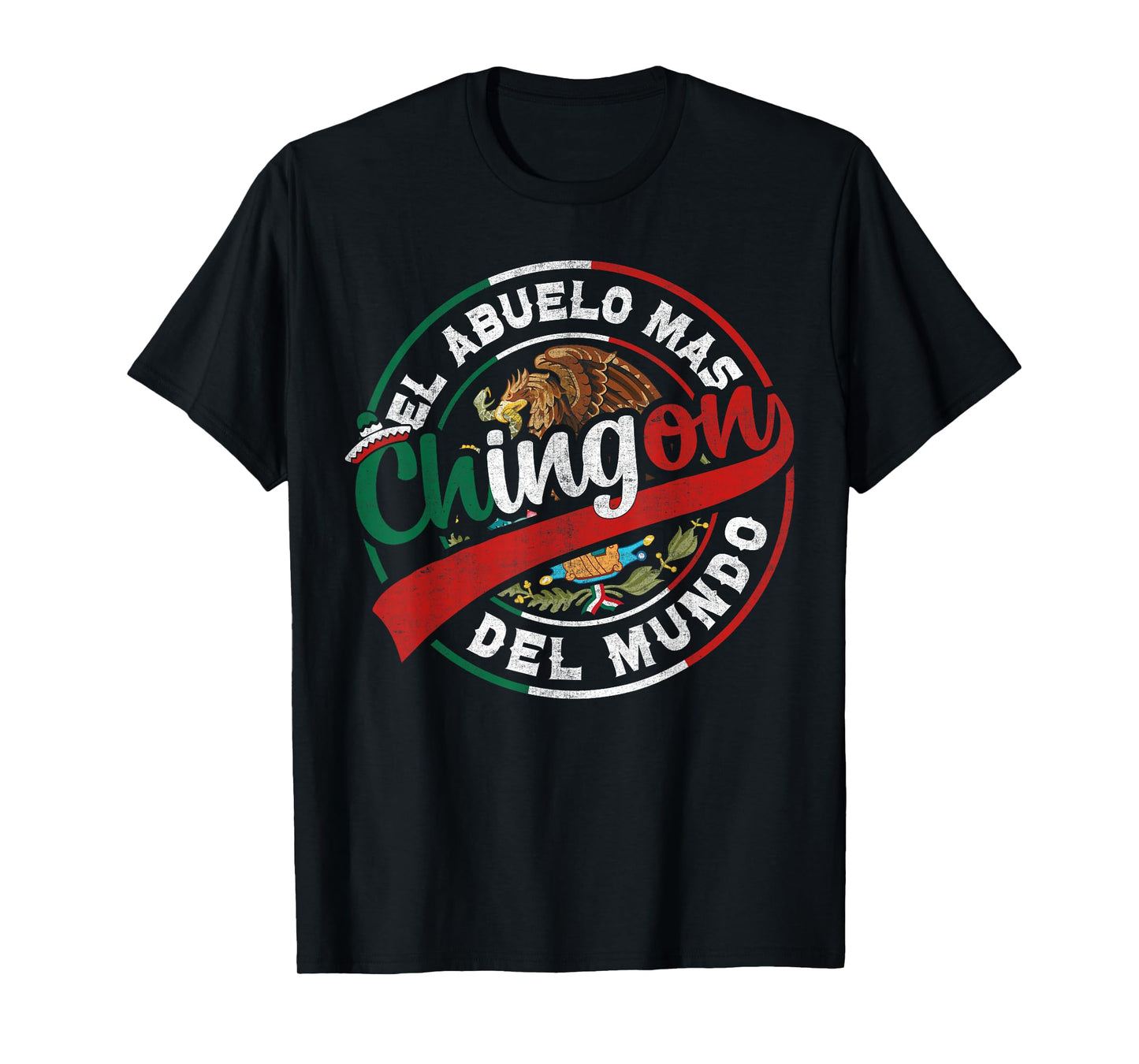 El Abuelo Mas Chingon Mexican Grandpa Dia Del Padre T-Shirt