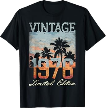 Vintage 1976 Limited Edition 49th Birthday 48 Year Old Gifts T-Shirt