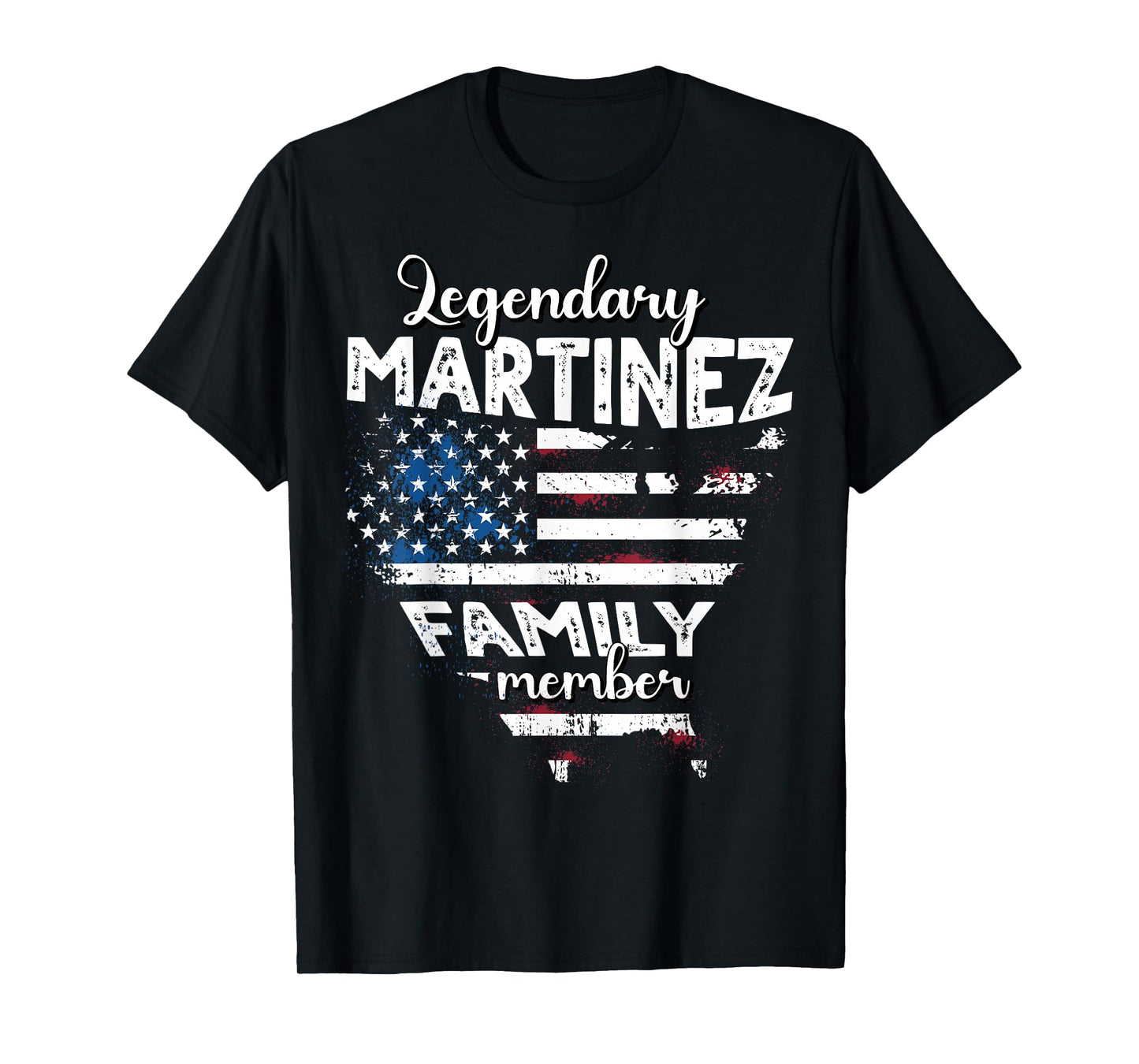 Name Martinez US Flag Martinez Surname Martinez T-Shirt