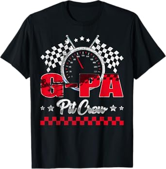 Race Car Birthday Party Racing Family G-pa Pit Crew T-Shirt