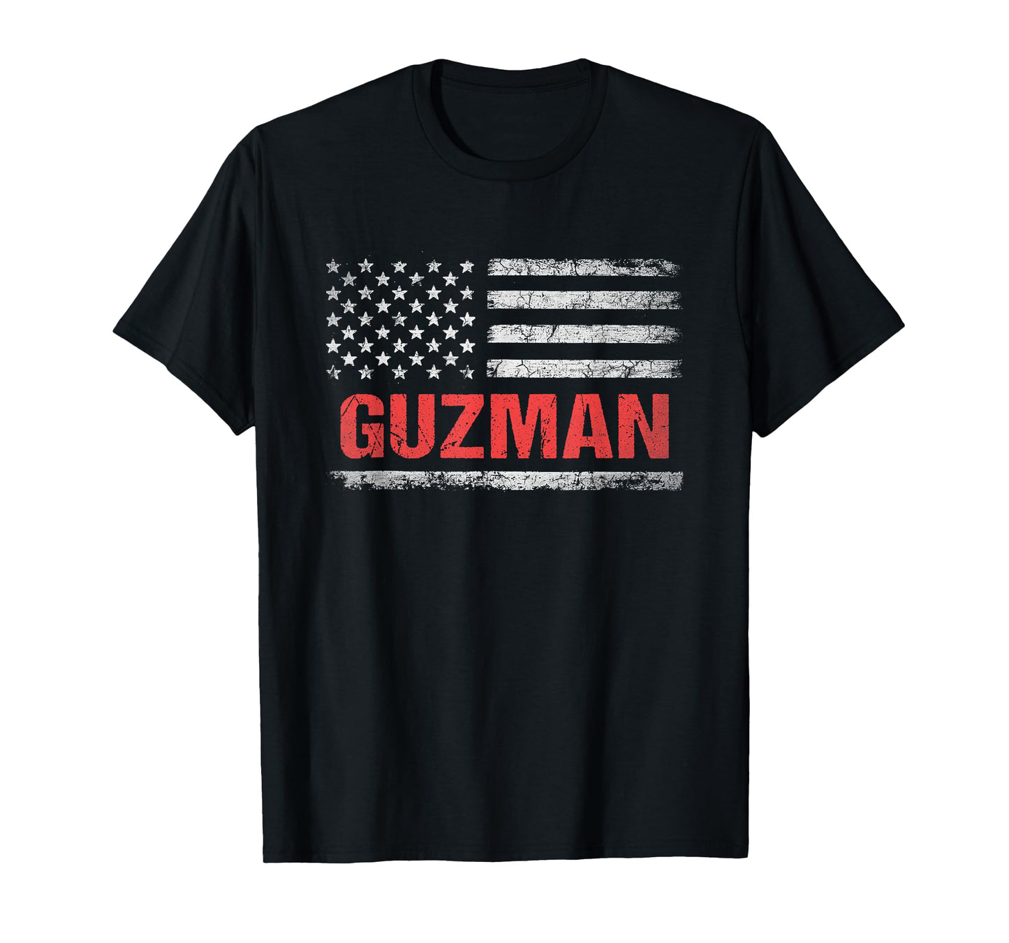 Guzman Name American Flag - Guzman Last Name T-Shirt