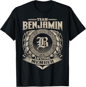 Team BENJAMIN Lifetime Member Vintage BENJAMIN Family T-Shirt