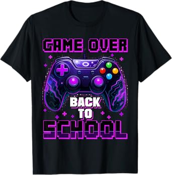 Controller Game Over Back To School First Day Of School Boys T-Shirt