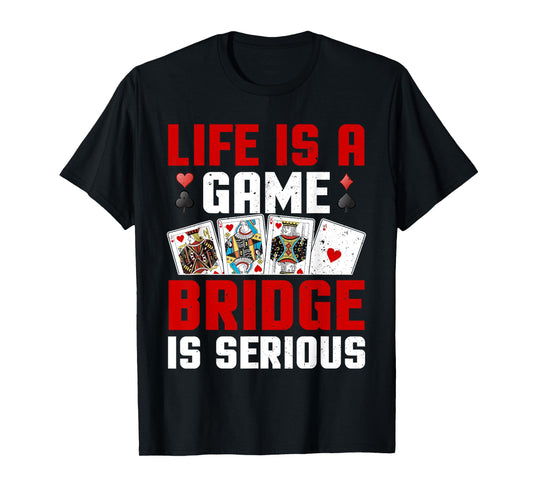 Cool Bridge Player Art For Men Women Bridge Card Game Bridge T-Shirt