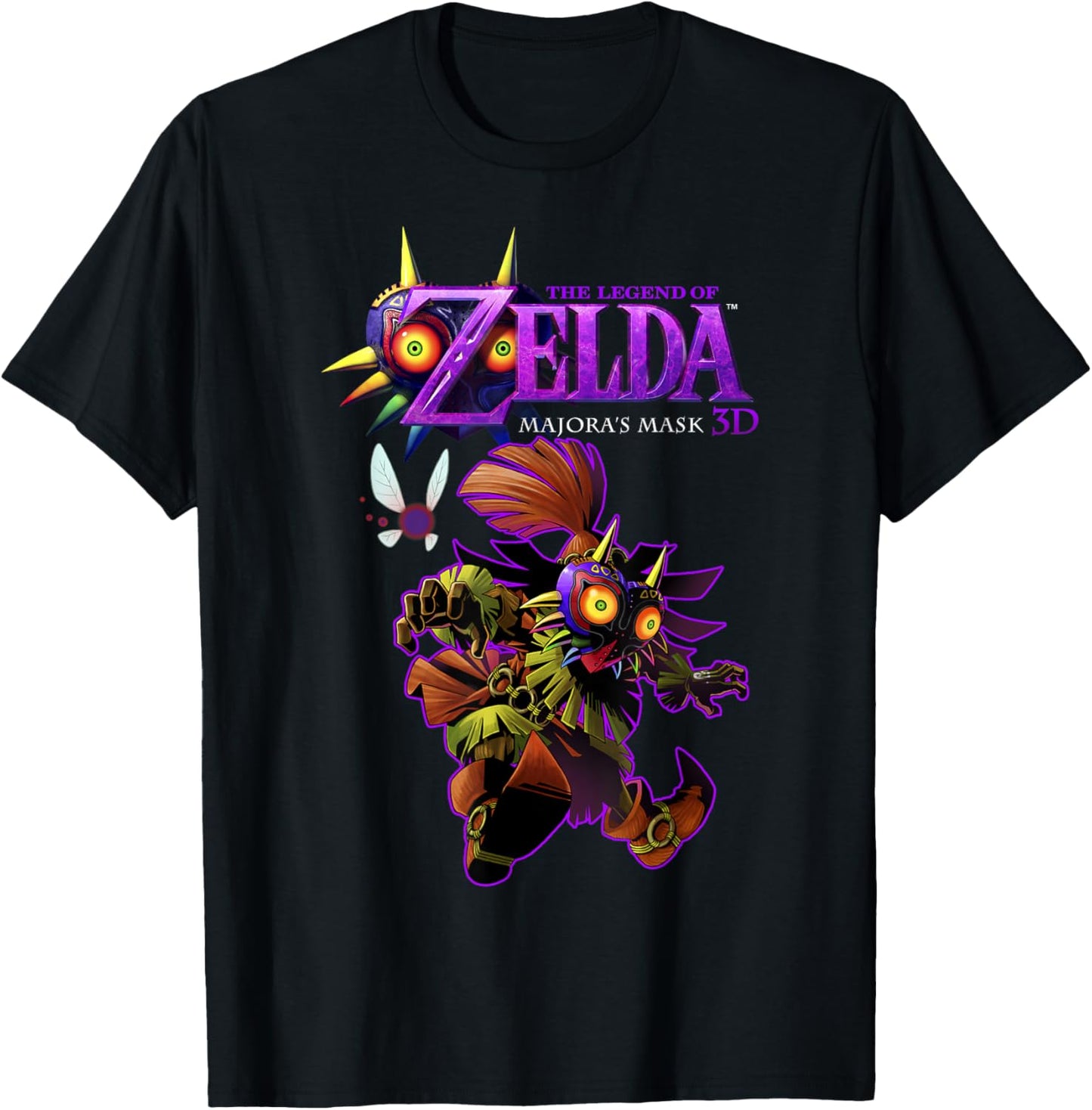 Legend Of Zelda Majoras Mask Skull Kid Portrait Logo T-Shirt