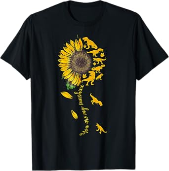 You Are My Sunshine Dinosaur T-rex Sunflower T-Shirt