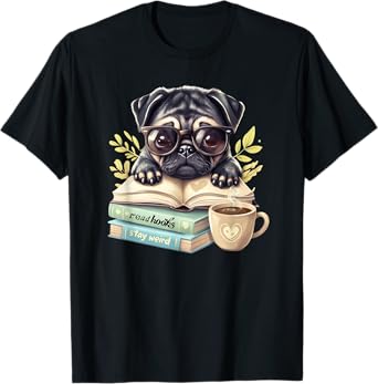 Funny Pug Art For Men Women Kids Animals Dog Lover T-Shirt