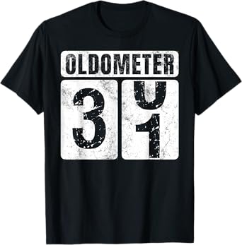 Oldometer 31 Shirt Vintage Funny 31st Birthday Gift Idea T-Shirt