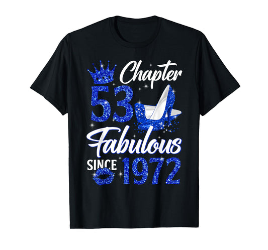 Chapter 53 Fabulous Since 1972 53rd Leopard Birthday Queen T-Shirt