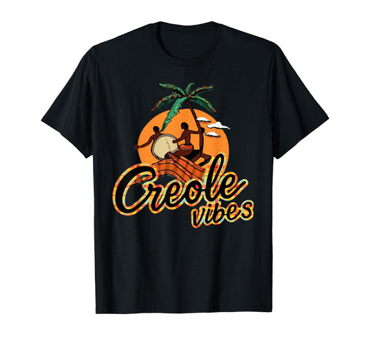 Saint Lucia Creole Day, Jounen Kweyol Plaid Drums Women's T-Shirt