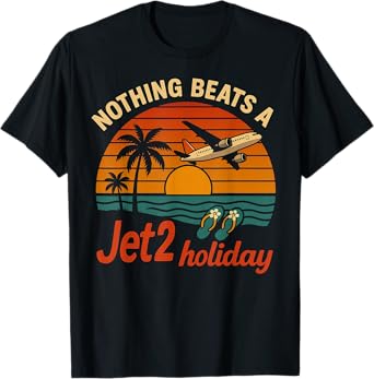 Retro Nothing Beats A Jet2 Holiday Design Vintage Beach T-Shirt