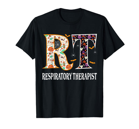 RT Halloween Respiratory Therapist Halloween RT Nurse T-Shirt