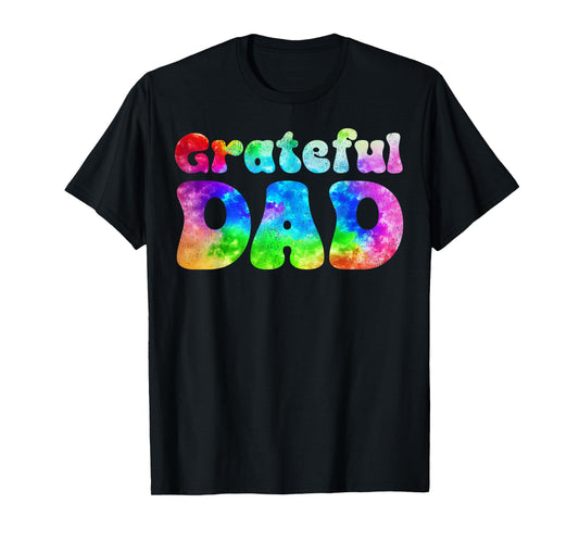 Tie Dye Dad Retro Distressed Grateful Dad Father's Day T-Shirt