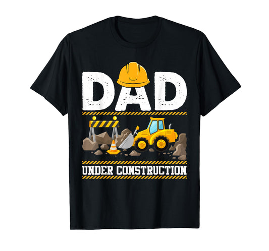 Dad Under Construction Kids Truck Excavator Matching Family T-Shirt
