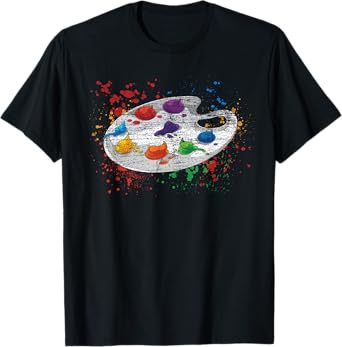 Art Painting Paint Palette Illustration Drawing Artist T-Shirt