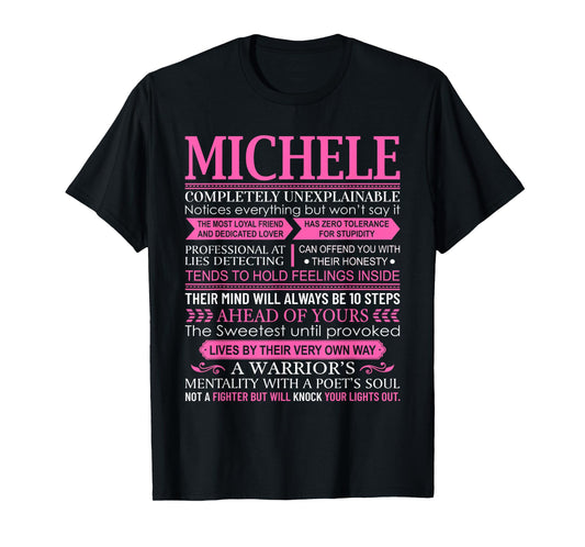 Michele First Name Shirt - Personalized Name Michele T-Shirt