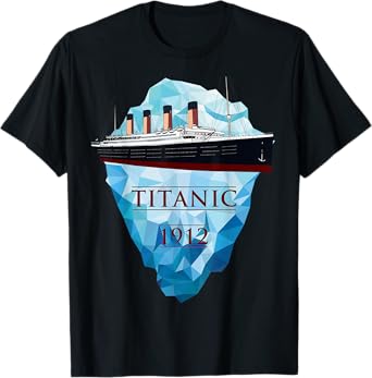 Titanic Shirt Vintage Ocean Cruise Sailing Ship Voyage 1912 T-Shirt