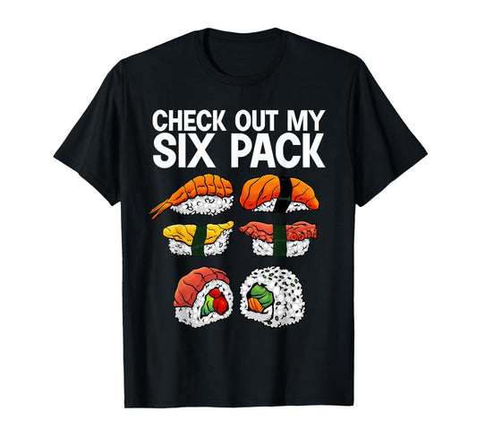 Cool Sushi For Men Women Salmon Sushi Lovers Japanese Food T-Shirt