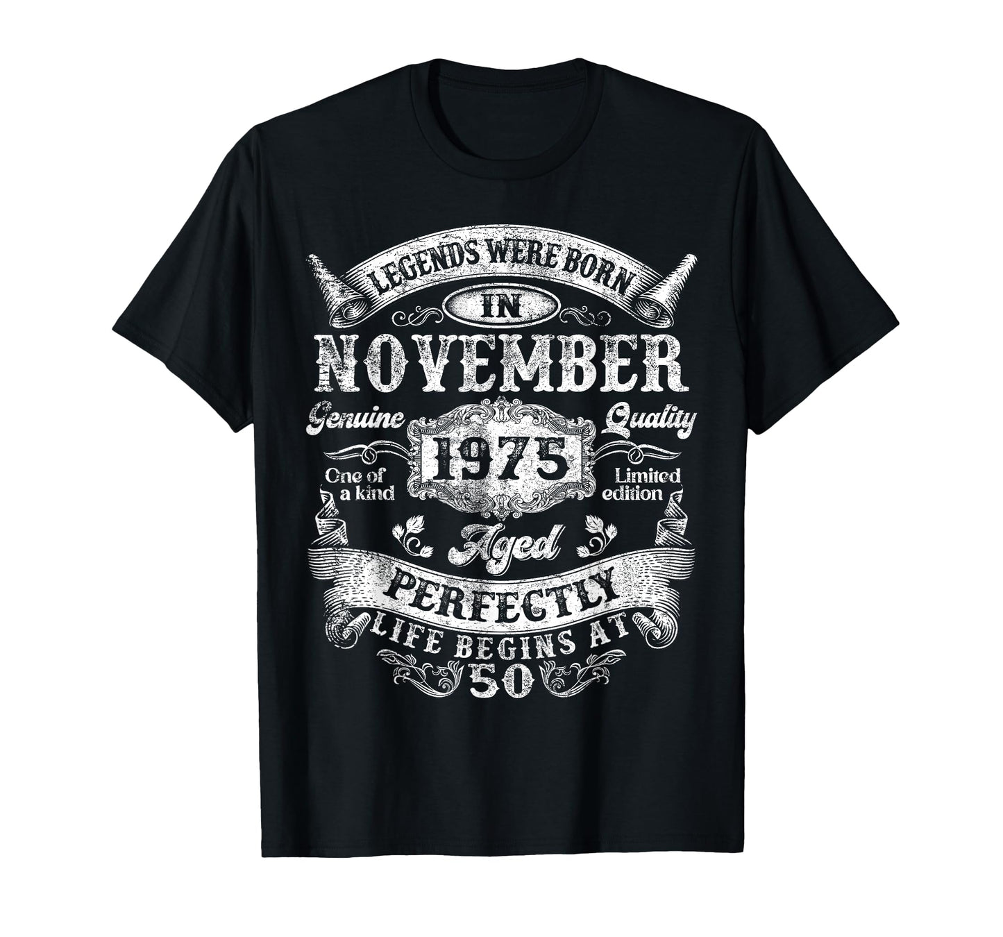 Legend Since November 1975 Vintage Retro 50th Birthday Men T-Shirt