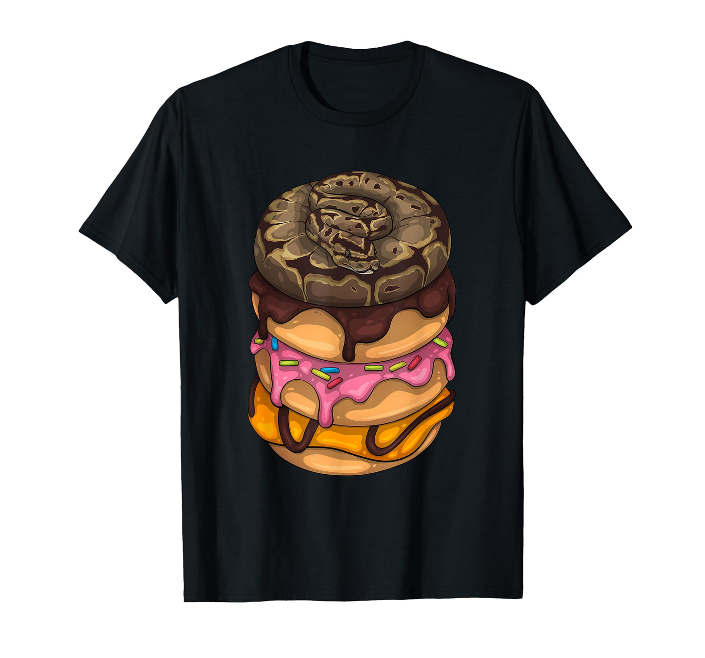 Funny Ball Python Art for Men Women Snake Ball Python Lover T-Shirt