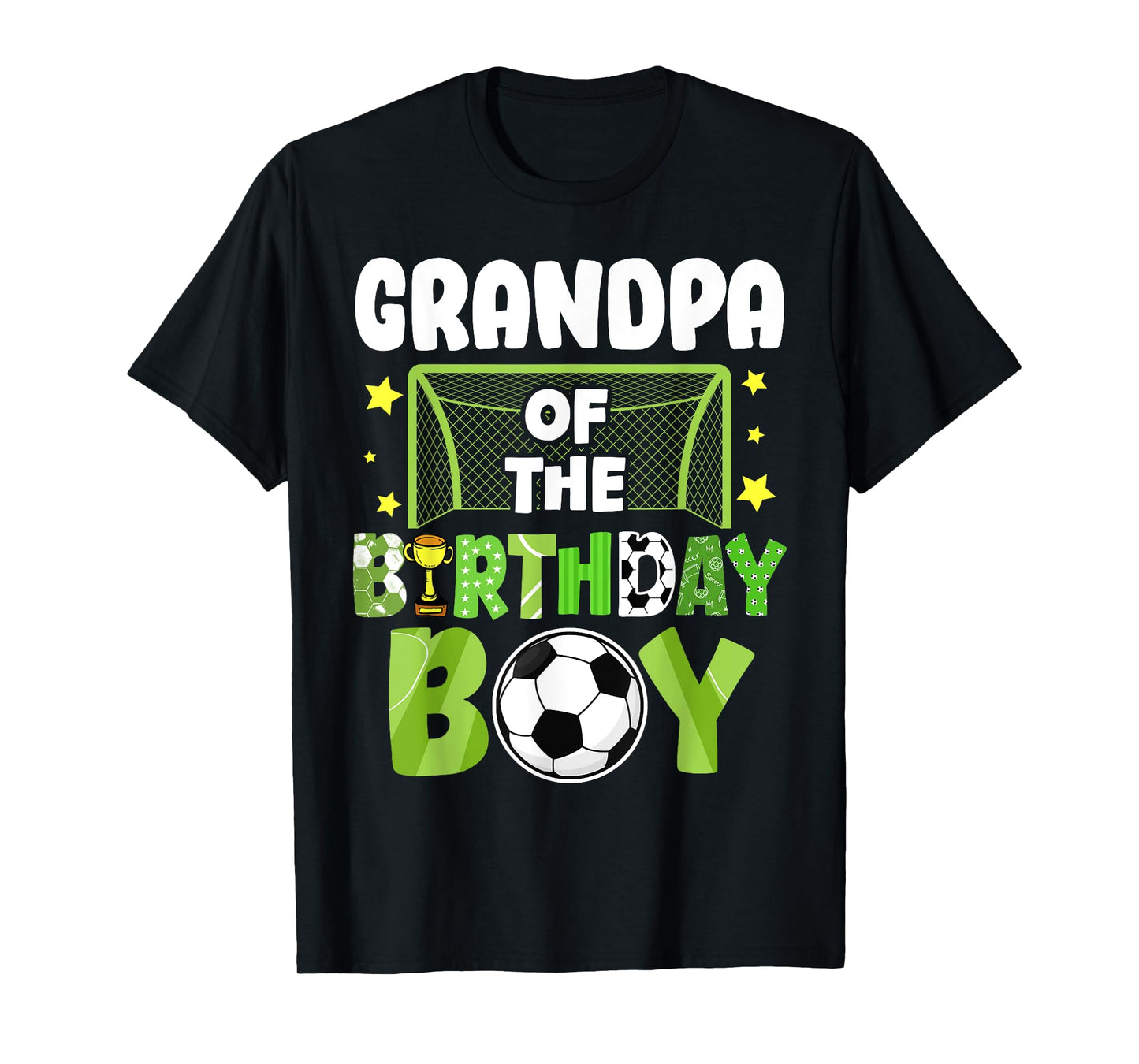 Soccer Grandpa Birthday Boy Party Soccer Family Matching T-Shirt