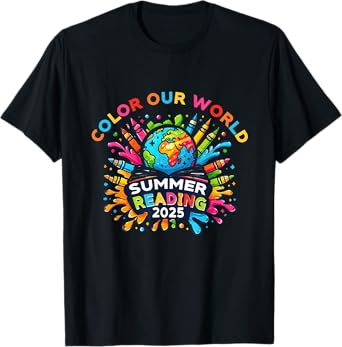 Color Our World Summer Reading 2025 Creativity Enthusiast T-Shirt