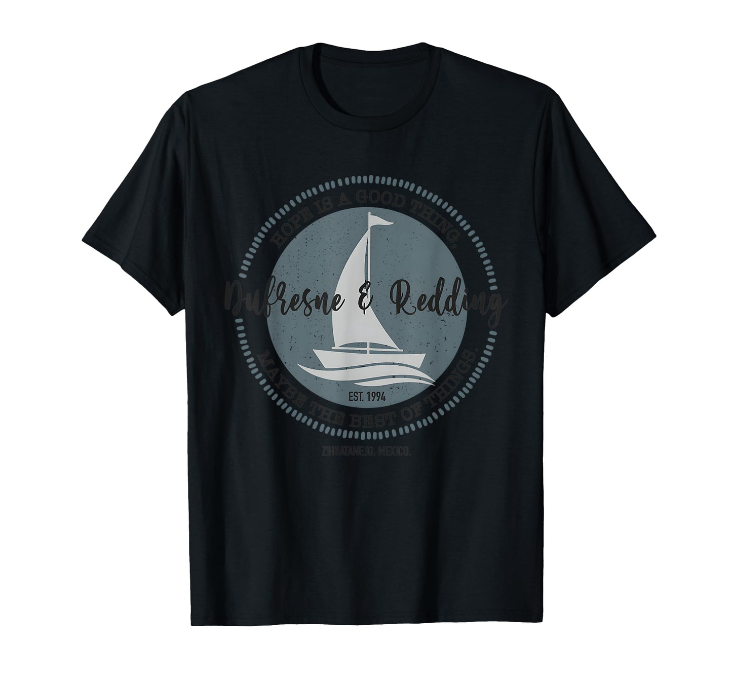 Redding And Fishing Dufresne Vintage Zihuatanejo Mexico T-Shirt