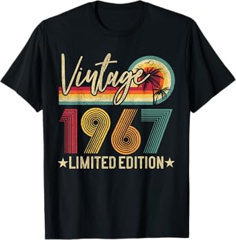 Vintage 1967 58th Birthday Gift 58 Years Old Limited Edition T-Shirt