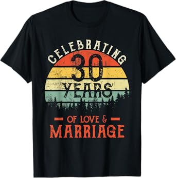 Legends Vintage 30 years marriage anniversary Crew His/Her T-Shirt