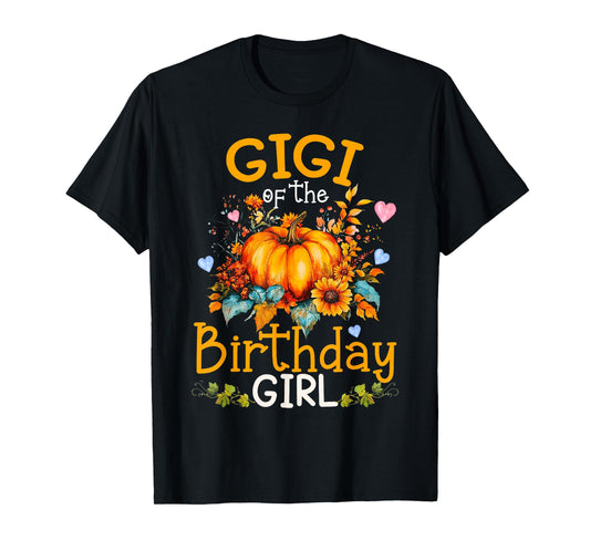 Gigi of The Birthday Girl Thanksgiving Fall Pumpkin T-Shirt